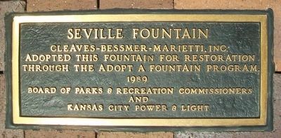The Seville Light Fountain Adoption Marker image. Click for full size.