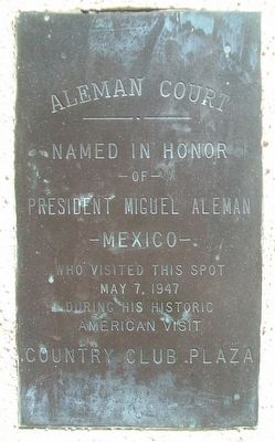Aleman Court Marker. Click for full size. Aleman Court Marker image. Click for full size.