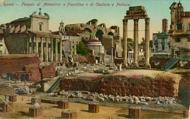 <i>Tempio di Antonino e Faustina e di Castore e Polluce</i>. Click for full size. <i>Tempio di Antonino e Faustina e di Castore e Polluce</i> image. Click for full size.