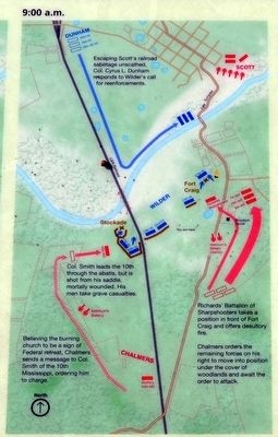 Troop Positions and Actions, 9:00 a.m. image. Click for full size.