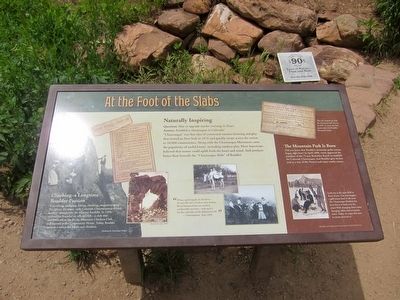 At the Foot of The Slabs Marker. Click for full size. At the Foot of The Slabs Marker image. Click for full size.