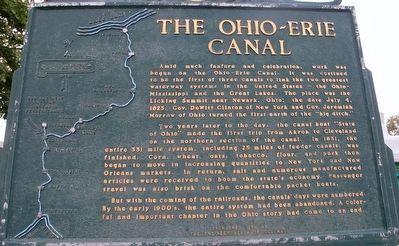 The Ohio-Erie Canal marker image. Click for full size.