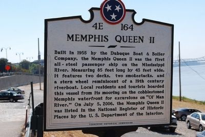 Memphis Queen II Marker. Click for full size. Memphis Queen II Marker image. Click for full size.