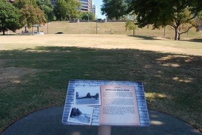 Jefferson Davis Park Marker. Click for full size. Jefferson Davis Park Marker image. Click for full size.