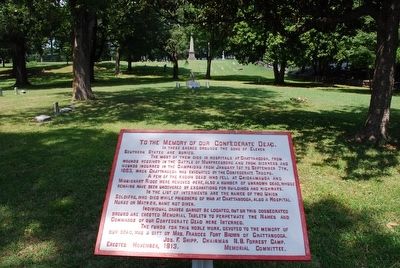 To the Memory of Our Confederate Dead Marker image. Click for full size.