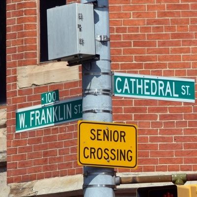 West Franklin and Cathedral Streets. Click for full size. West Franklin and Cathedral Streets image. Click for full size.