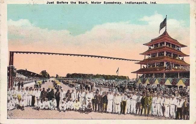 <i>Just Before the Start, Motor Speedway, Indianapolis, Indiana</i> image. Click for full size.