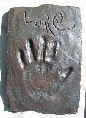 Gift of Life Fountain "Luke" Handprint image. Click for full size.