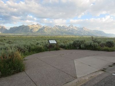 Marker in Grand Teton National Park image. Click for full size.