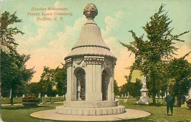 <i>Blocher Monument, Forest Lawn Cemetery, Buffalo, N.Y.</i> image. Click for full size.