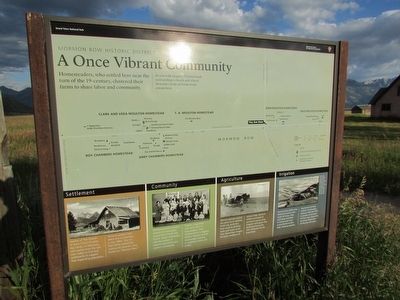 A Once Vibrant Community Marker image. Click for full size.