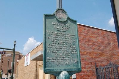 Lafayette Building Marker. Click for full size. Lafayette Building Marker image. Click for full size.