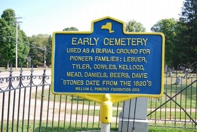 Early Cemetery Marker. Click for full size. Early Cemetery Marker image. Click for full size.
