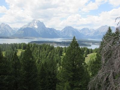 Teton Range and Valley Seen from the Marker image. Click for full size.