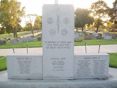War Memorial Marker. Click for full size. War Memorial Marker image. Click for full size.