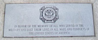 War Memorial Marker. Click for full size. War Memorial Marker image. Click for full size.