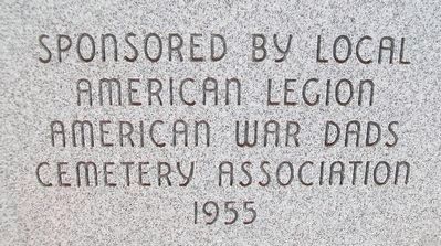 War Memorial Sponsor. Click for full size. War Memorial Sponsor image. Click for full size.