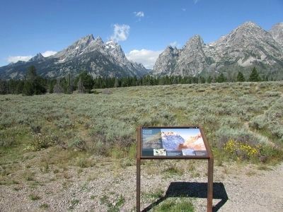 Marker in Grand Teton National Park. Click for full size. Marker in Grand Teton National Park image. Click for full size.