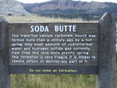 Soda Butte Marker image. Click for full size.