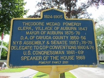 Theodore Medad Pomeroy Marker. Click for full size. Theodore Medad Pomeroy Marker image. Click for full size.