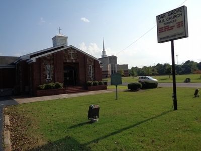 Oak Grove Baptist Church Marker. Click for full size. Oak Grove Baptist Church Marker image. Click for full size.