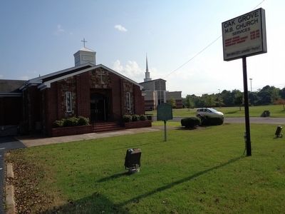 Oak Grove Baptist Church Marker image. Click for full size.