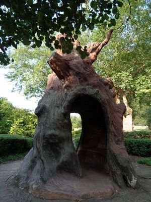 Abraham's Oak Sculpture outside of Crystal Shrine Grotto image. Click for full size.