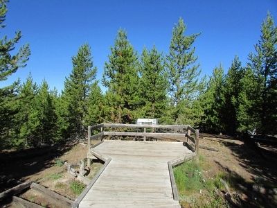 Marker in Yellowstone National Park. Click for full size. Marker in Yellowstone National Park image. Click for full size.