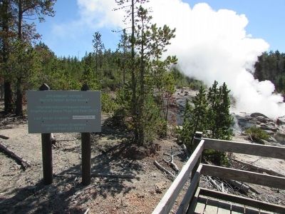 Second Steamboat Geyser Marker image. Click for full size.
