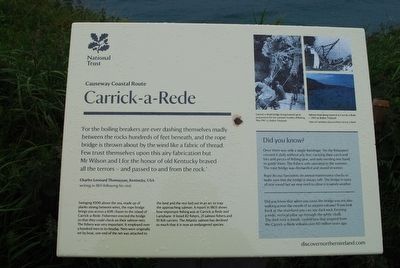 Carrick-a-Rede Marker image. Click for full size.