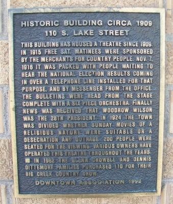 110 South Lake Street Marker. Click for full size. 110 South Lake Street Marker image. Click for full size.