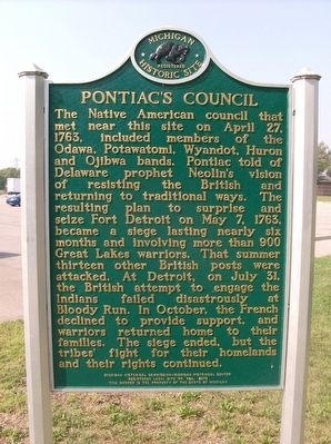 Council Point / Pontiac's Council Marker image. Click for full size.