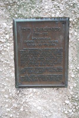 Edwin A. VanValkenburg Marker. Click for full size. Edwin A. VanValkenburg Marker image. Click for full size.