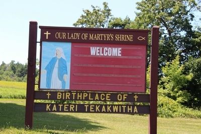 Kateri Tekakwitha Marker. Click for full size. Kateri Tekakwitha Marker image. Click for full size.