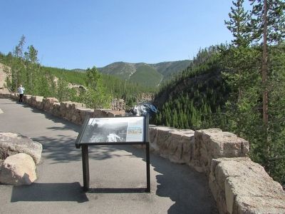 Marker in Yellowstone National Park image. Click for full size.