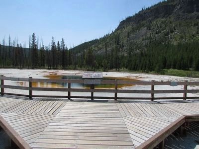 Marker at Black Sand Basin image. Click for full size.