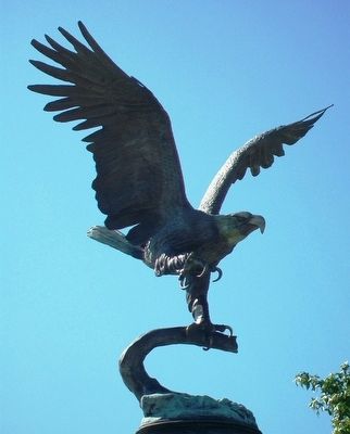 Defenders of Freedom Veterans Memorial Eagle. Click for full size. Defenders of Freedom Veterans Memorial Eagle image. Click for full size.