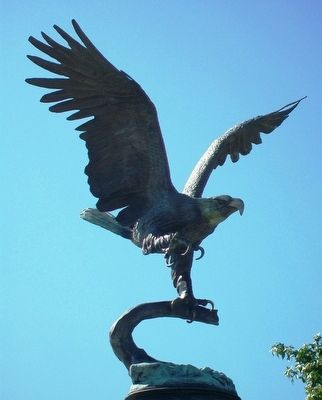 Defenders of Freedom Veterans Memorial Eagle image. Click for full size.