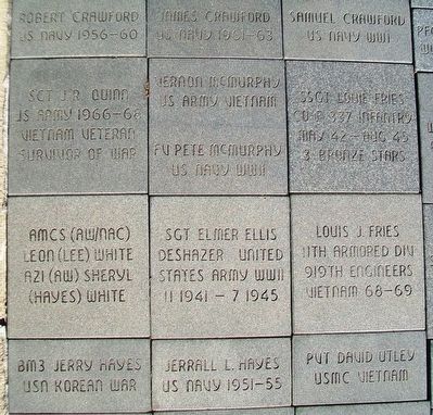 Defenders of Freedom Veterans Memorial Pavers image. Click for full size.