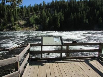 Marker in Yellowstone National Park. Click for full size. Marker in Yellowstone National Park image. Click for full size.