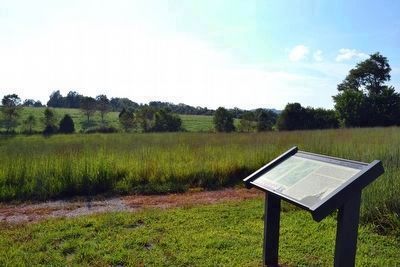 View to West Towards Union Stockade and Line. Click for full size. View to West Towards Union Stockade and Line image. Click for full size.