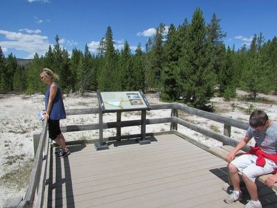 Marker in the Upper Geyser Basin image. Click for full size.