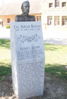 Col. Hiram Bledsoe Monument. Click for full size. Col. Hiram Bledsoe Monument image. Click for full size.
