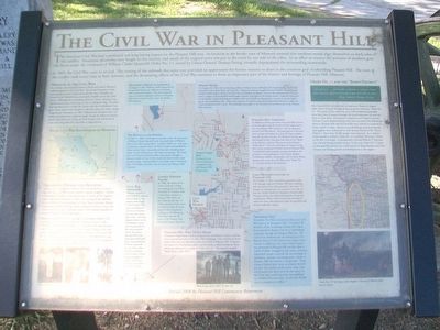 The Civil War in Pleasant Hill Marker image. Click for full size.