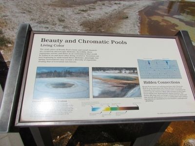 Beauty and Chromatic Pools Marker. Click for full size. Beauty and Chromatic Pools Marker image. Click for full size.