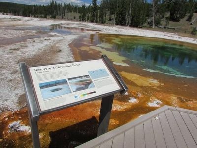 Beauty and Chromatic Pools Marker. Click for full size. Beauty and Chromatic Pools Marker image. Click for full size.