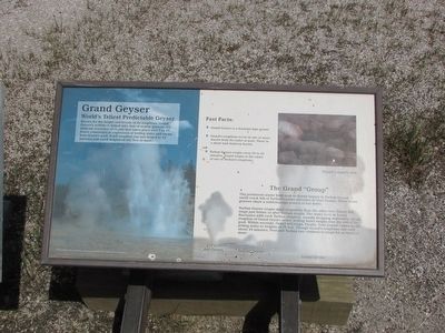 Grand Geyser Marker. Click for full size. Grand Geyser Marker image. Click for full size.