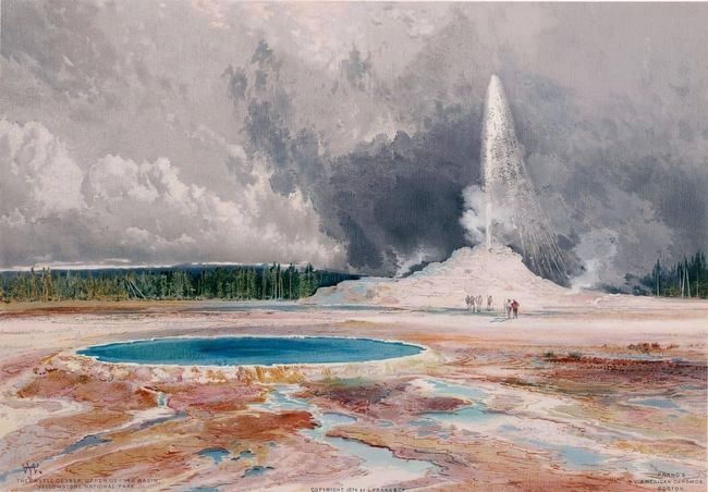<i>The Castle Geyser, Upper Geyser Basin, Yellowstone National Park</i> image. Click for full size.