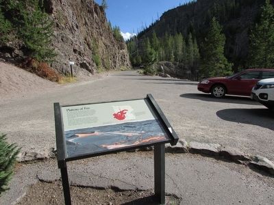 Marker on Firehole Canyon Drive image. Click for full size.