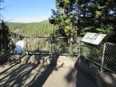 Upper Falls of the Yellowstone River Marker image. Click for full size.
